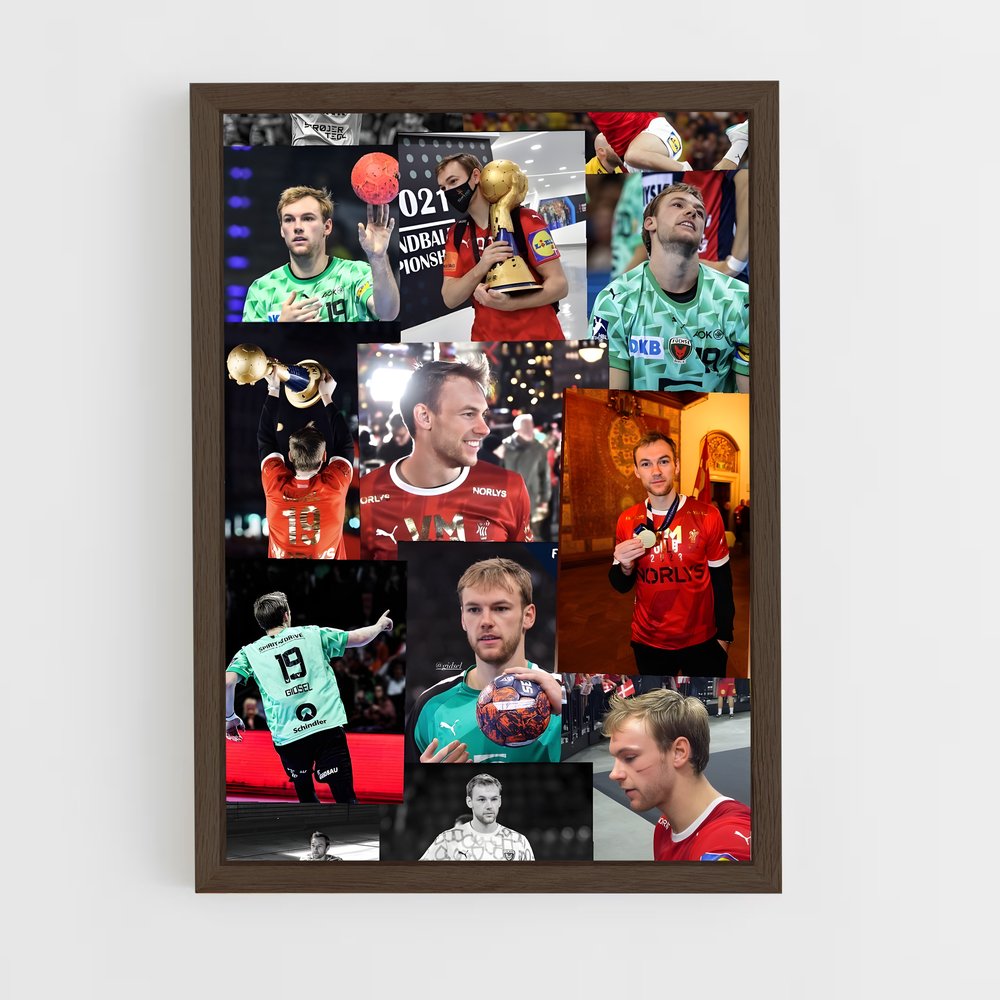 Poster Le Tournoi des Nations – affiche Handball (vue 5)